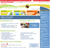 Tablet Screenshot of obesidadinfantil.consumer.es