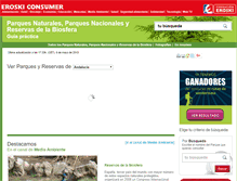 Tablet Screenshot of parquesnaturales.consumer.es